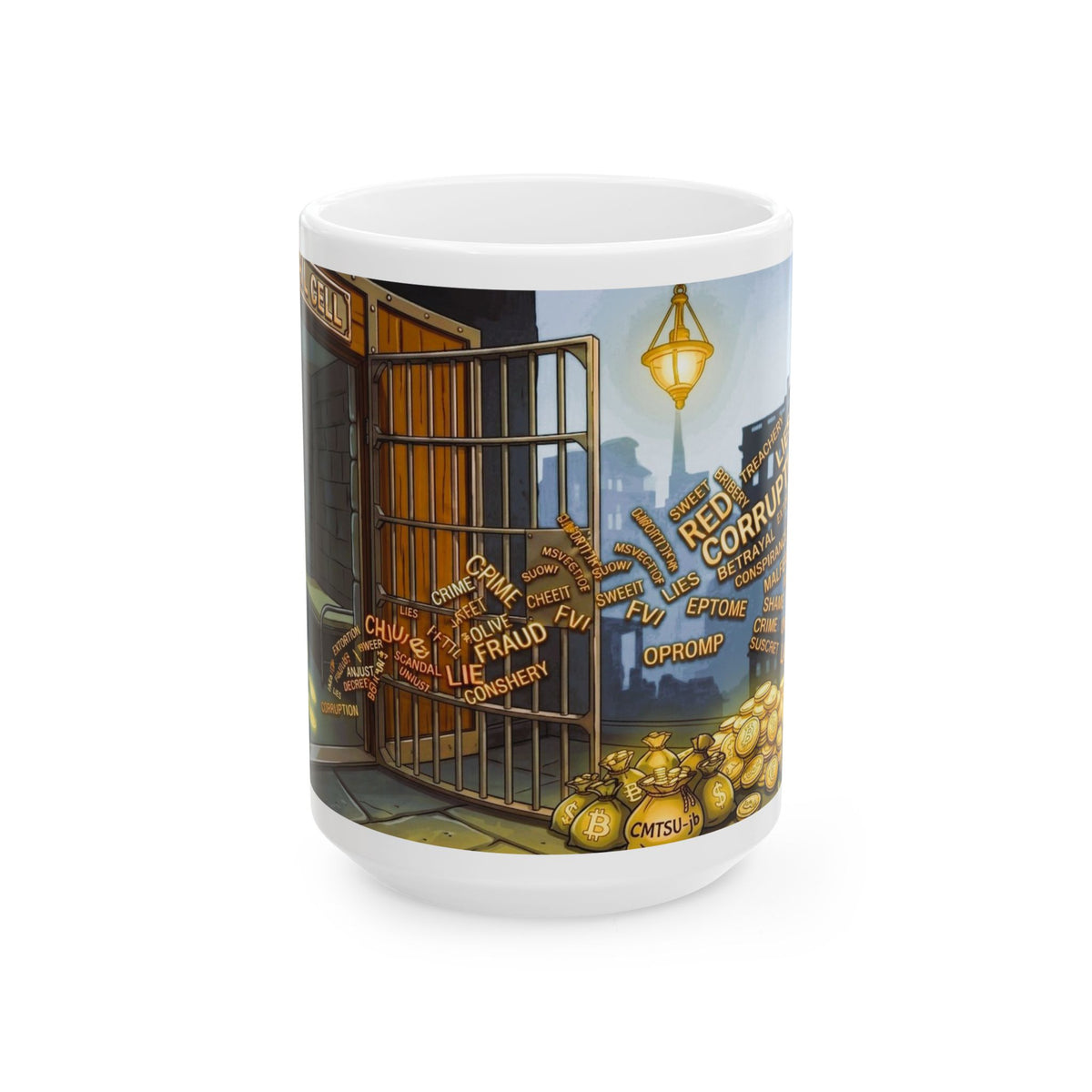 Mug - GET OUT OF JAIL FOR A FEE - Ceramic Mug, (11oz, 15oz)