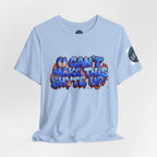 T-Shirt - Blue Satire - Unisex Jersey Short Sleeve Tee