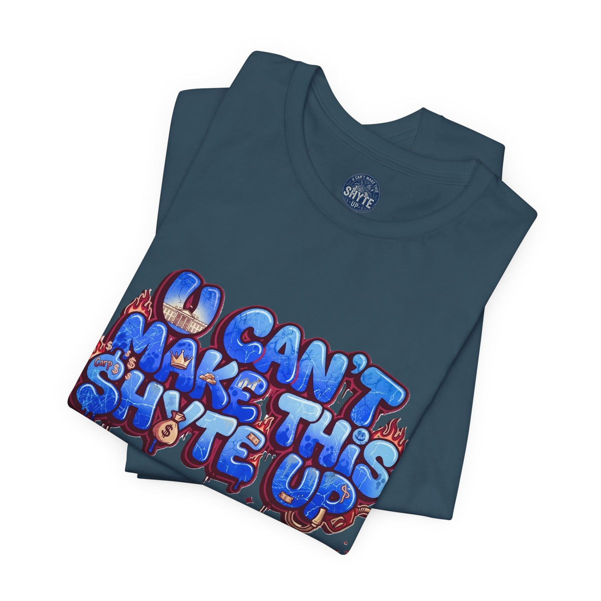 T-Shirt - Blue Satire - Unisex Jersey Short Sleeve Tee