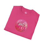 T-Shirt - U Cant Make This Shyte Up - Pink-Lovers Bubble Satire - Unisex Softstyle T-Shirt