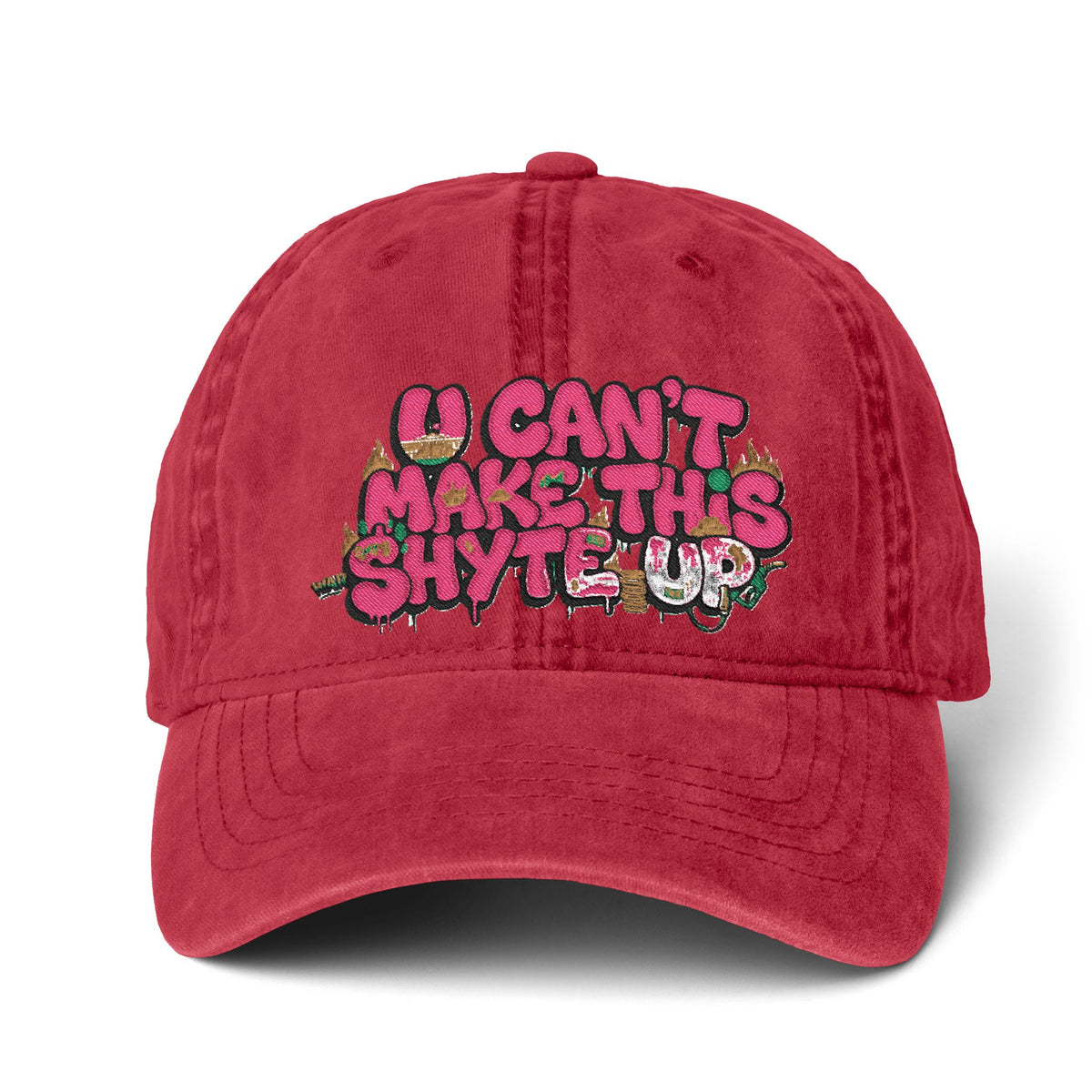 Cap  - Pinkalicious - Women's Pigment-Dyed Cap with Fashion Undervisor (Embroidery)