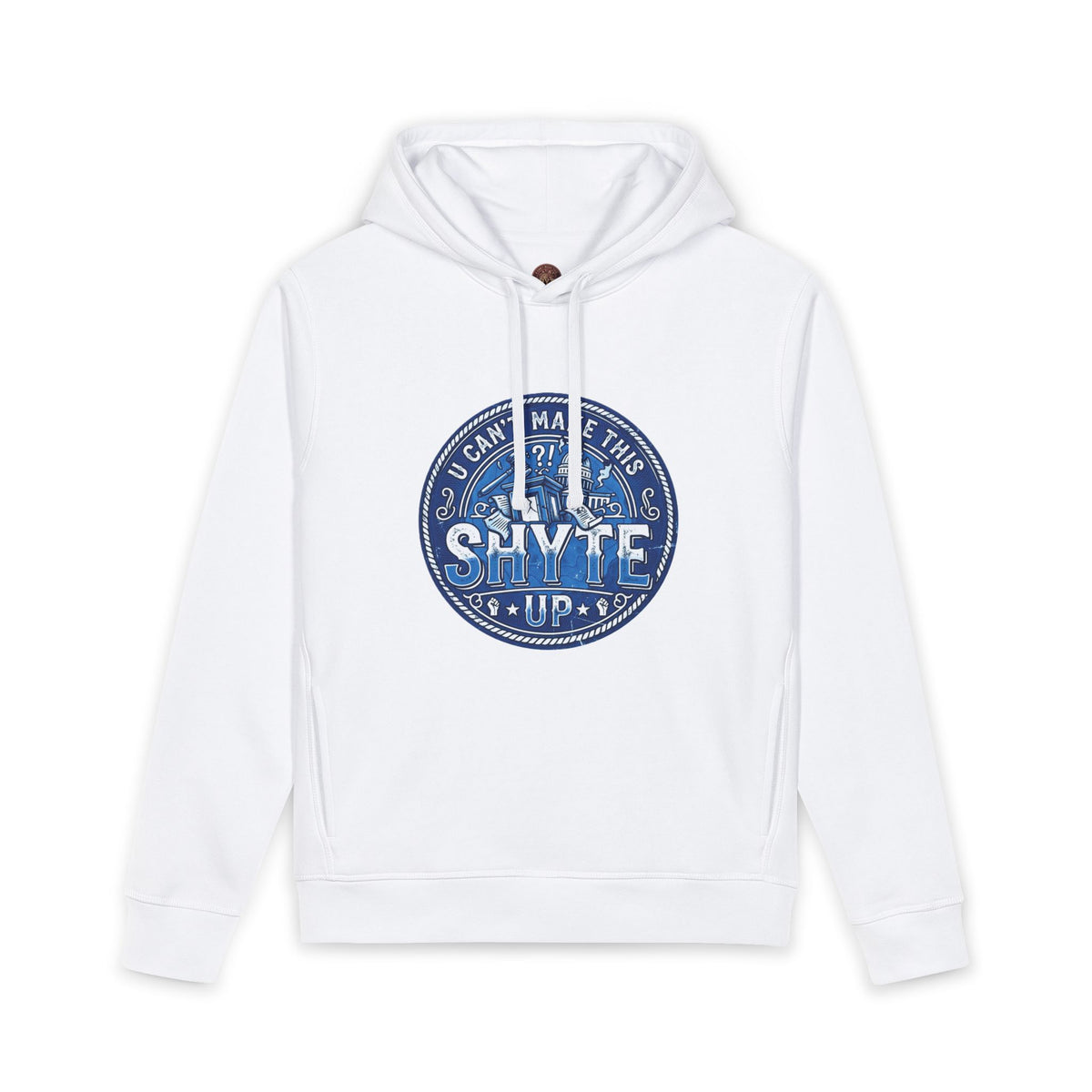 Hoodie - Bubble Blue Sattire - Unisex Organic Side Pocket Sounder Hoodie