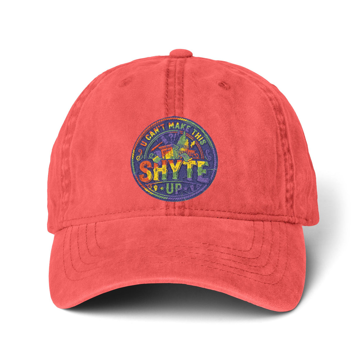 Cap - Express the Rainbow - Women's Pigment-Dyed Cap with Fashion Undervisor (Embroidery)