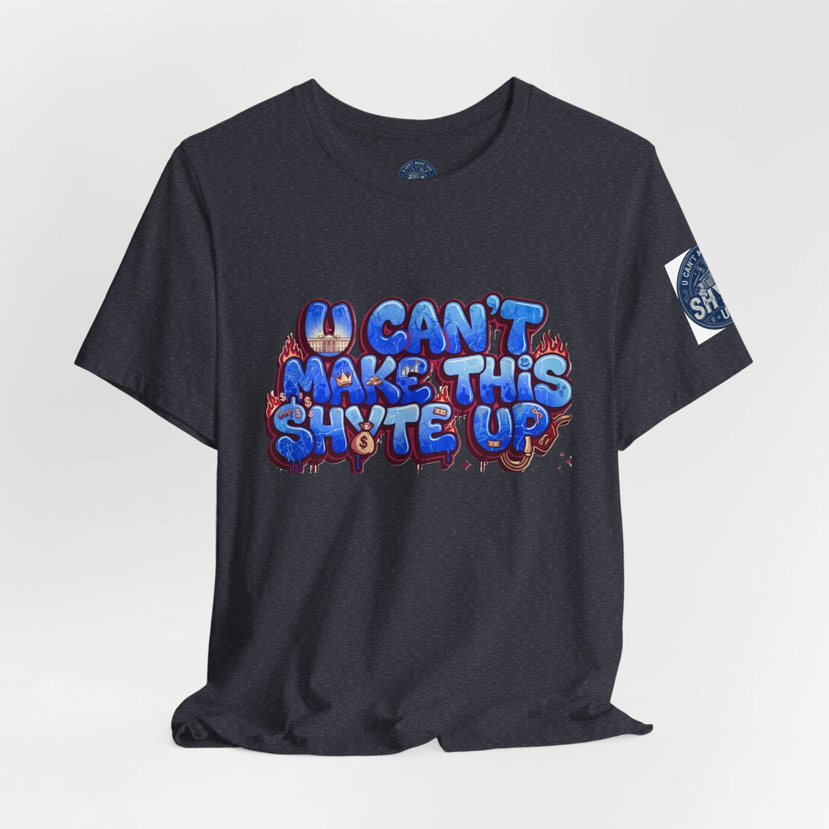 T-Shirt - Blue Satire - Unisex Jersey Short Sleeve Tee