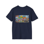T-Shirt - U Cant Make This Shyte Up -  Psychedelic Logo Bubble Graffiti Satire-  Unisex Softstyle