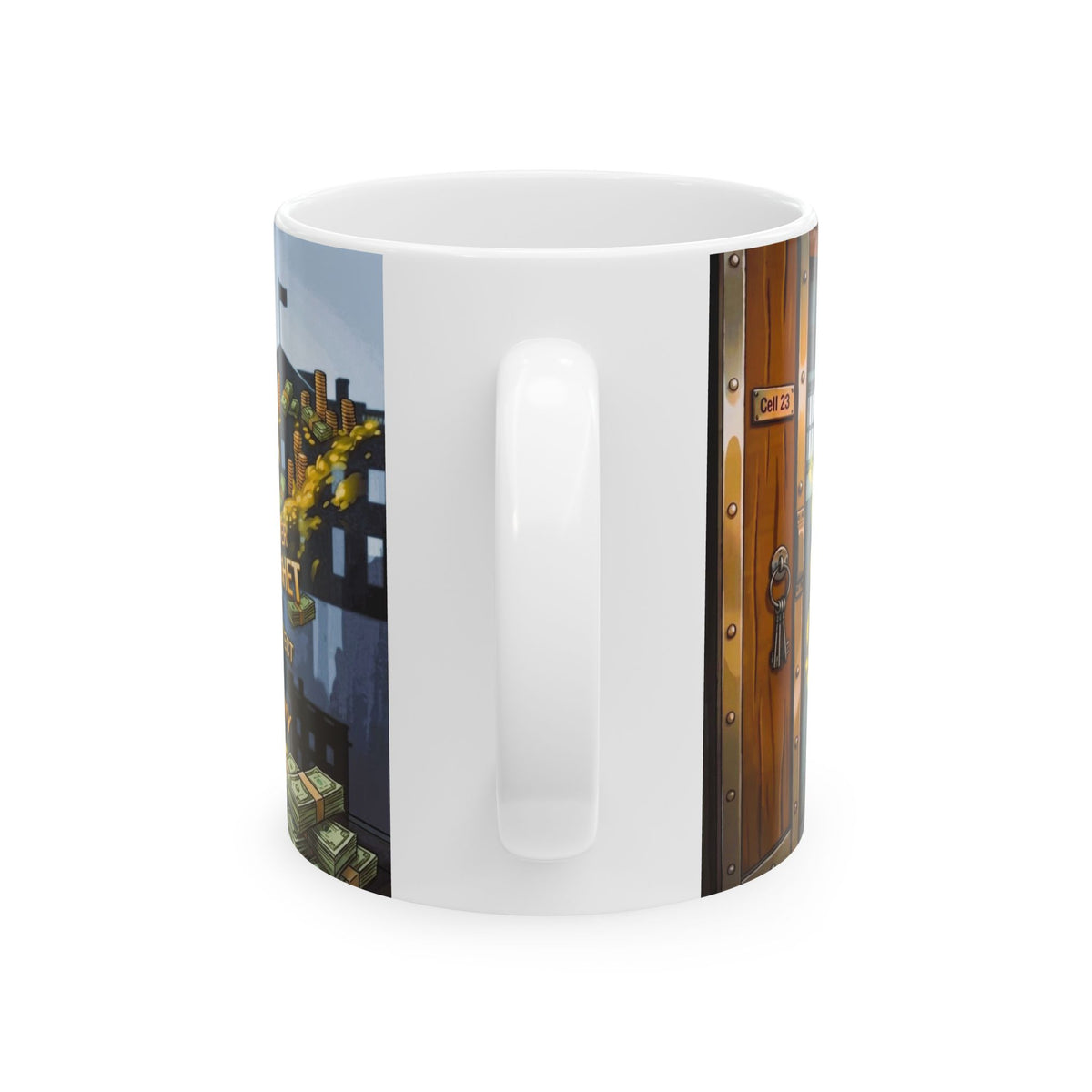 Mug - GET OUT OF JAIL FOR A FEE - Ceramic Mug, (11oz, 15oz)