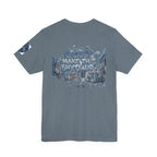 T-Shirt - Blue Satire - Unisex Jersey Short Sleeve Tee