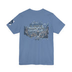 T-Shirt - Blue Satire - Unisex Jersey Short Sleeve Tee