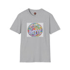 T-Shirt - U Cant Make This Shyte Up -  Psychedelic Logo Bubble Graffiti Satire-  Unisex Softstyle