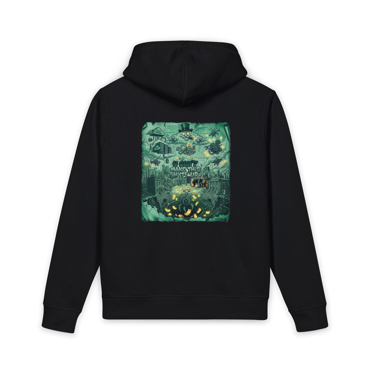 Hoodie - $$ Green Greed Unisex Organic Side Pocket Sounder Hoodie