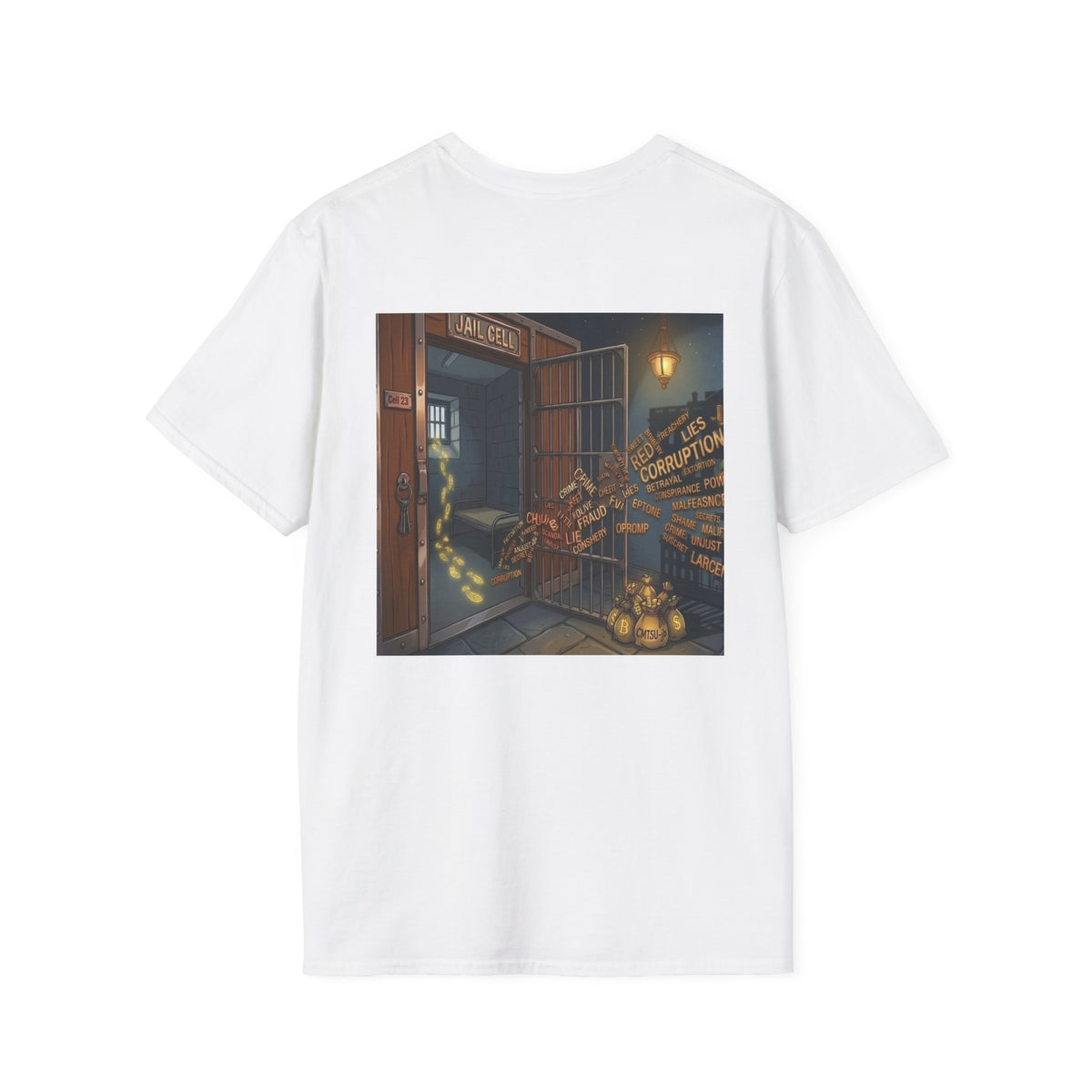 T-Shirt - U Cant Make This Shyte Up - Pee 4 Pardon Satire - Unisex Softstyle T-Shirt