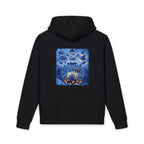 Hoodie - Bubble Blue Sattire - Unisex Organic Side Pocket Sounder Hoodie