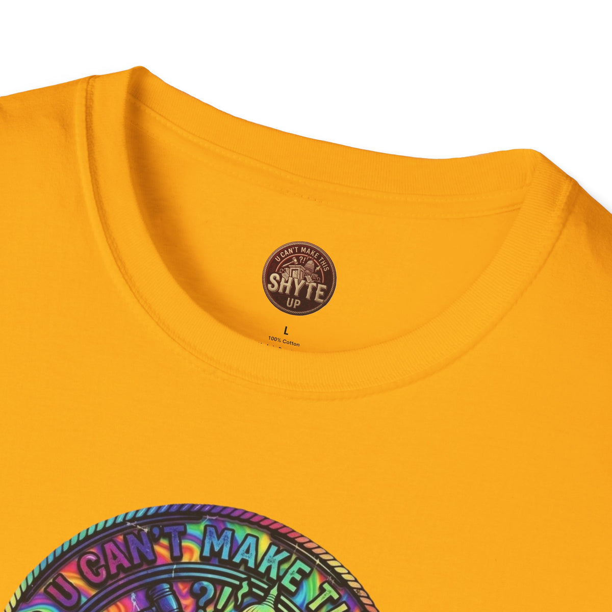 T-Shirt - Patio U Cyaan Mek Dis Shyte Up - Bubble Graffiti -  Unisex Softstyle