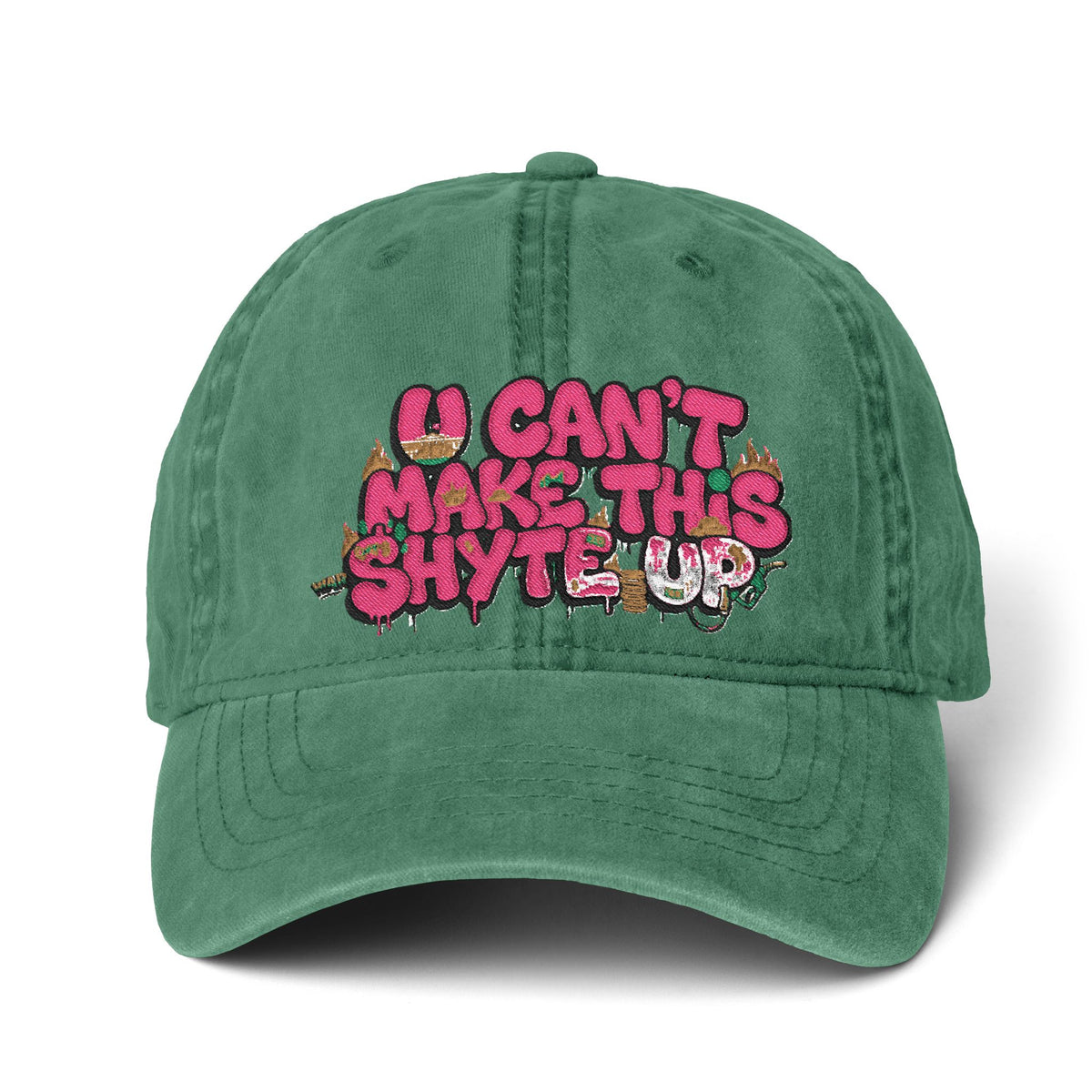 Cap  - Pinkalicious - Women's Pigment-Dyed Cap with Fashion Undervisor (Embroidery)