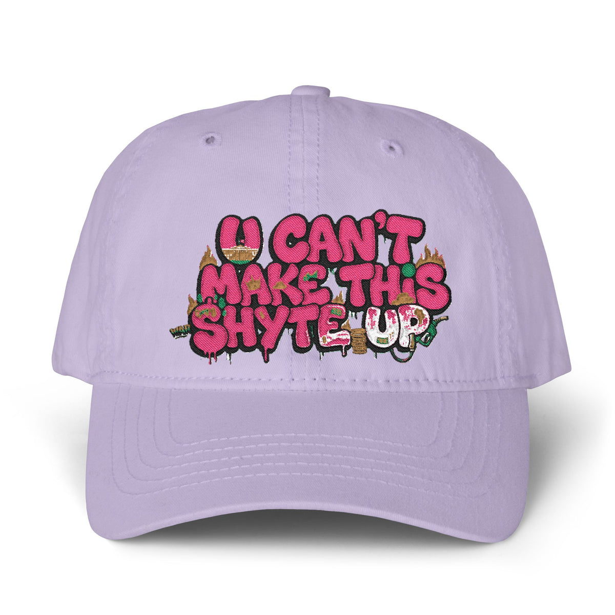 Cap  - Pinkalicious - Women's Pigment-Dyed Cap with Fashion Undervisor (Embroidery)