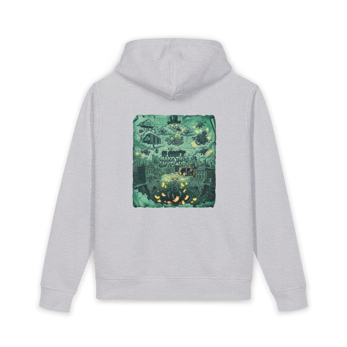 Hoodie - $$ Green Greed Unisex Organic Side Pocket Sounder Hoodie