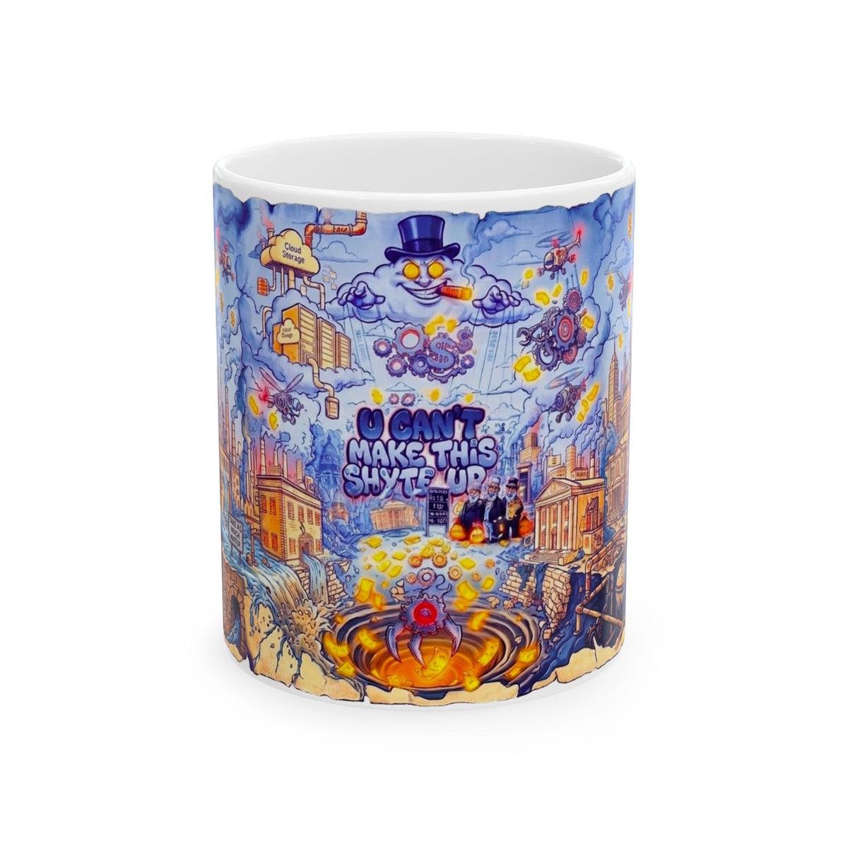Mug - AI Future Greed - Ceramic Mug, (11oz, 15oz)