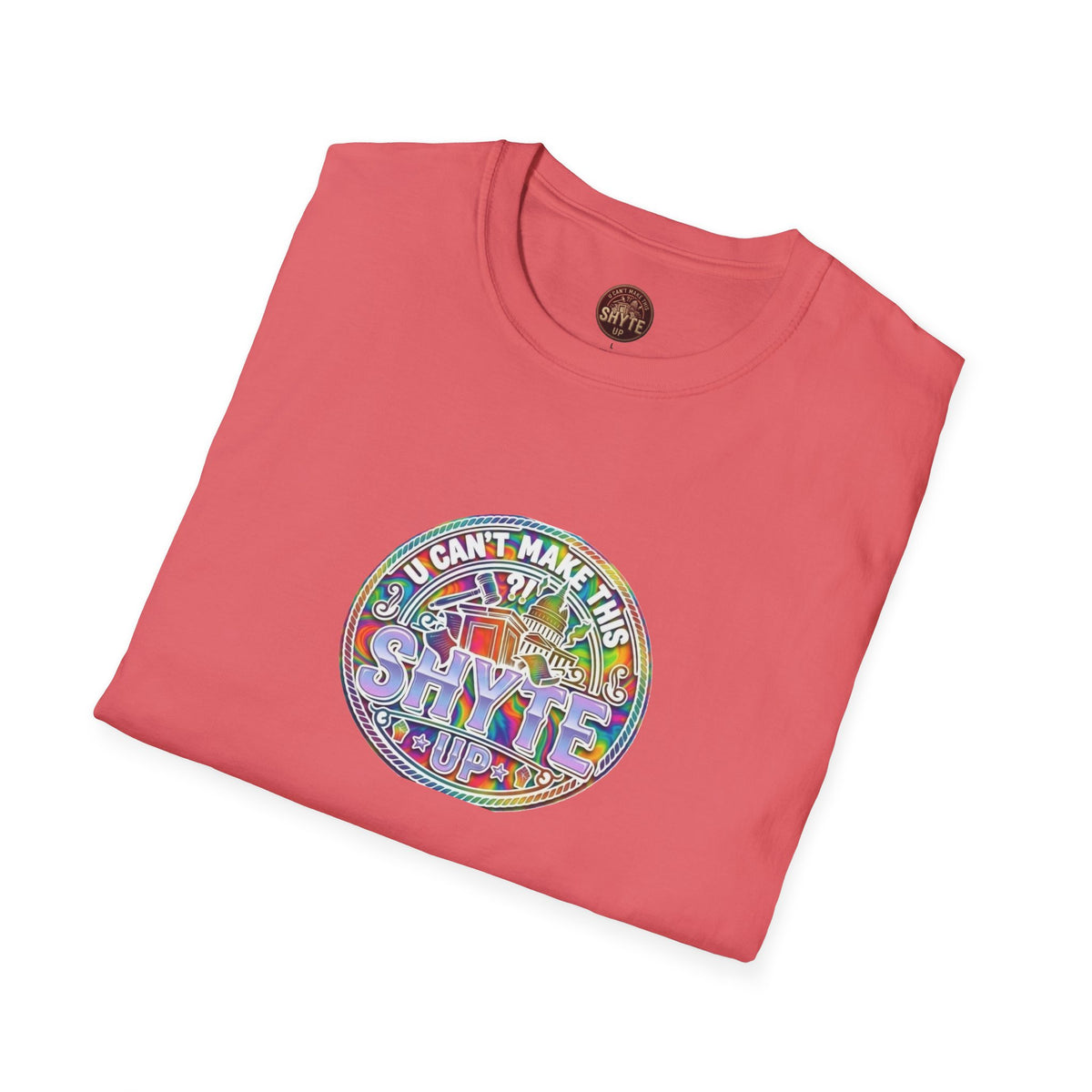 T-Shirt - Patios - Yu Cyaan Mek Dis Shyte Up!- Bubble Graffiti - Unisex Softstyle T-Shirt
