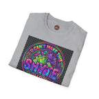 T-Shirt -U Cant Make This Shyte Up - NEON Bright Graffiti Satire - Unisex Softstyle