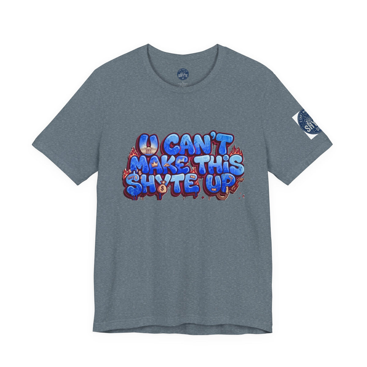 T-Shirt - Blue Satire - Unisex Jersey Short Sleeve Tee