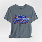 T-Shirt - Blue Satire - Unisex Jersey Short Sleeve Tee