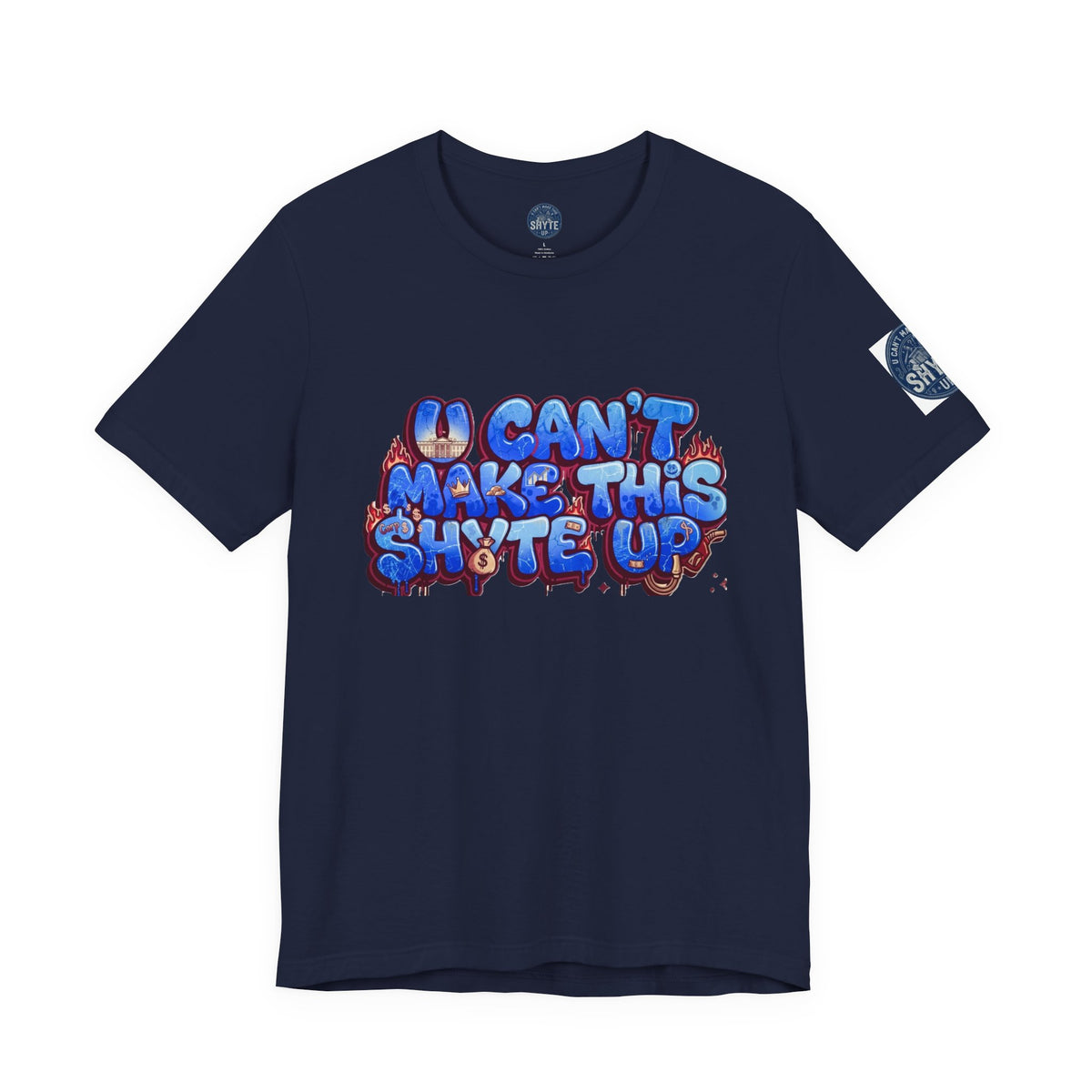 T-Shirt - Blue Satire - Unisex Jersey Short Sleeve Tee