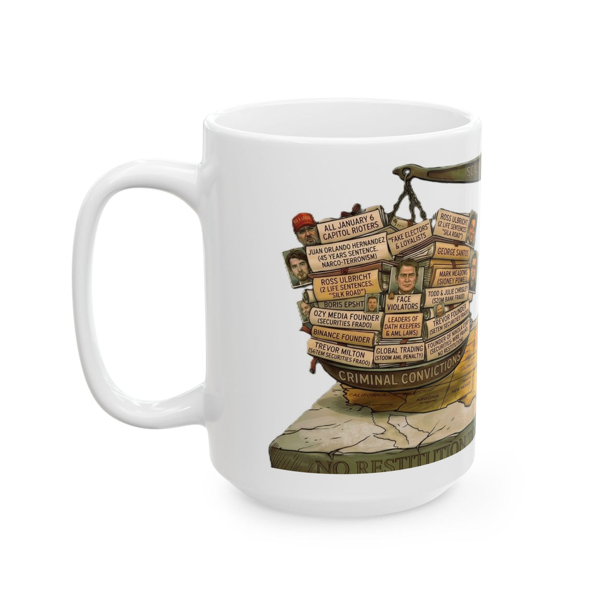 Mug - Pardons for Thee and More Money for ME - Ceramic Mug, (11oz, 15oz)