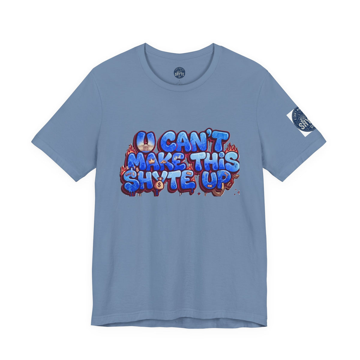 T-Shirt - Blue Satire - Unisex Jersey Short Sleeve Tee