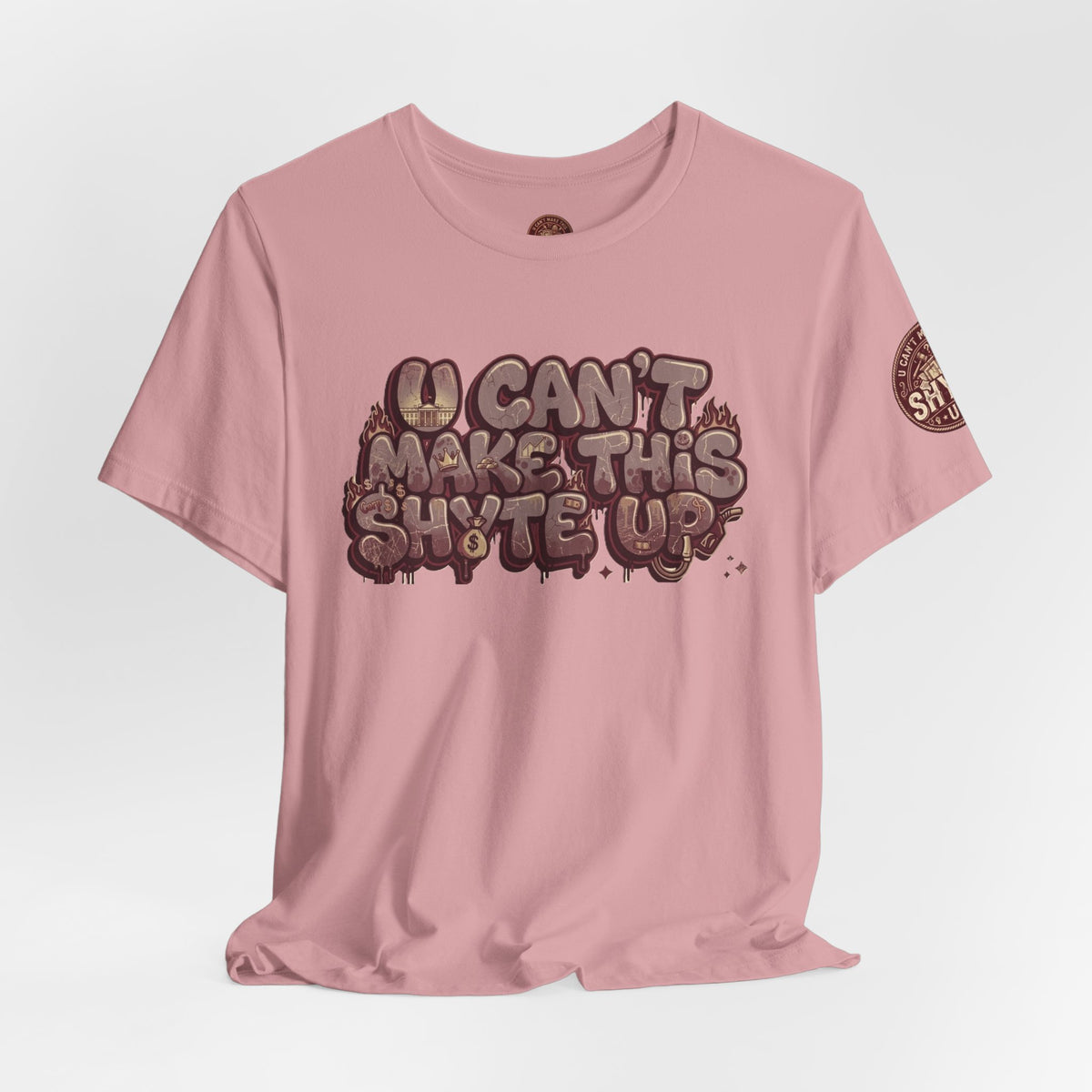 T-Shirt U Cant Make This Shyte Up - Red-bell Satire - Unisex Jersey Short Sleeve Tee