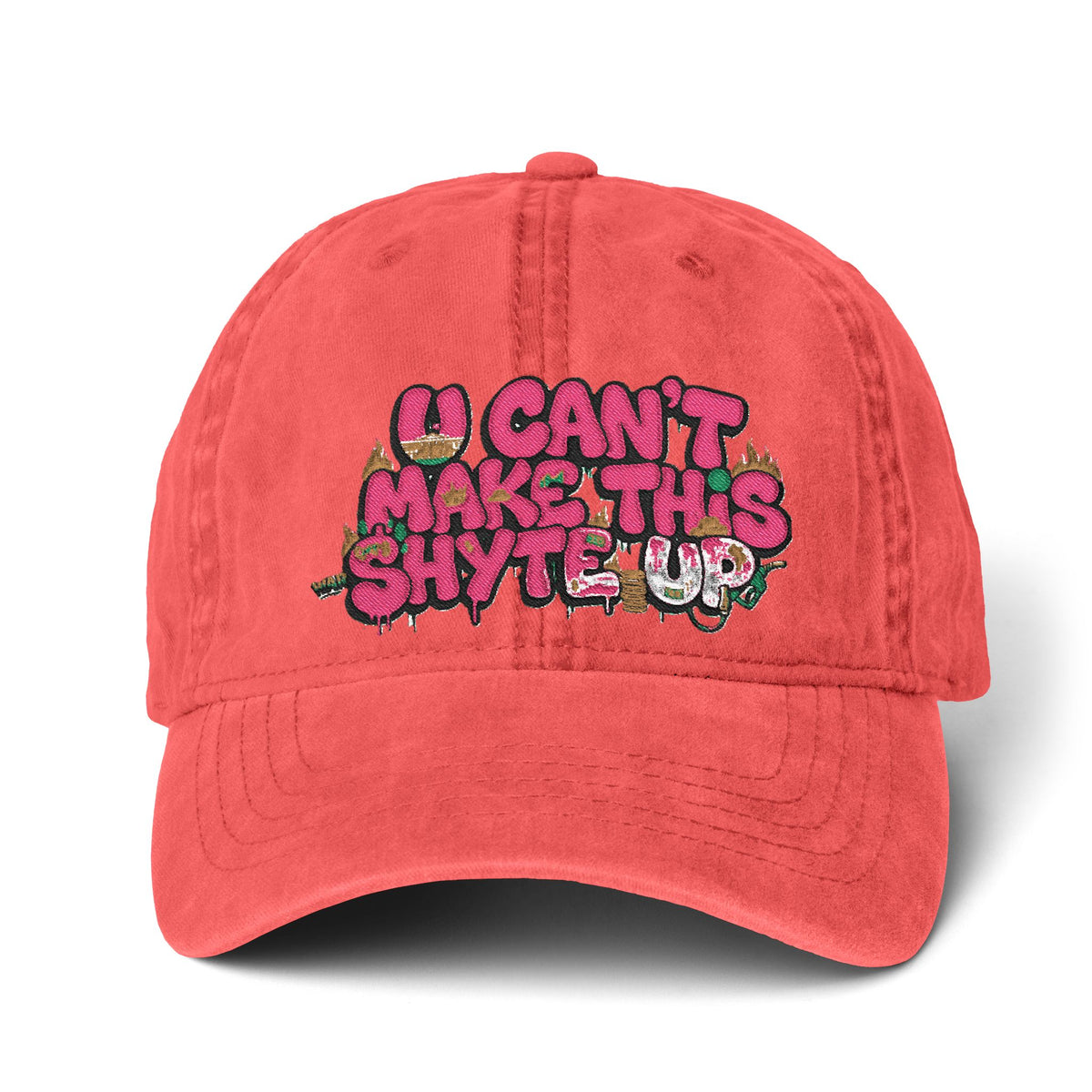 Cap  - Pinkalicious - Women's Pigment-Dyed Cap with Fashion Undervisor (Embroidery)