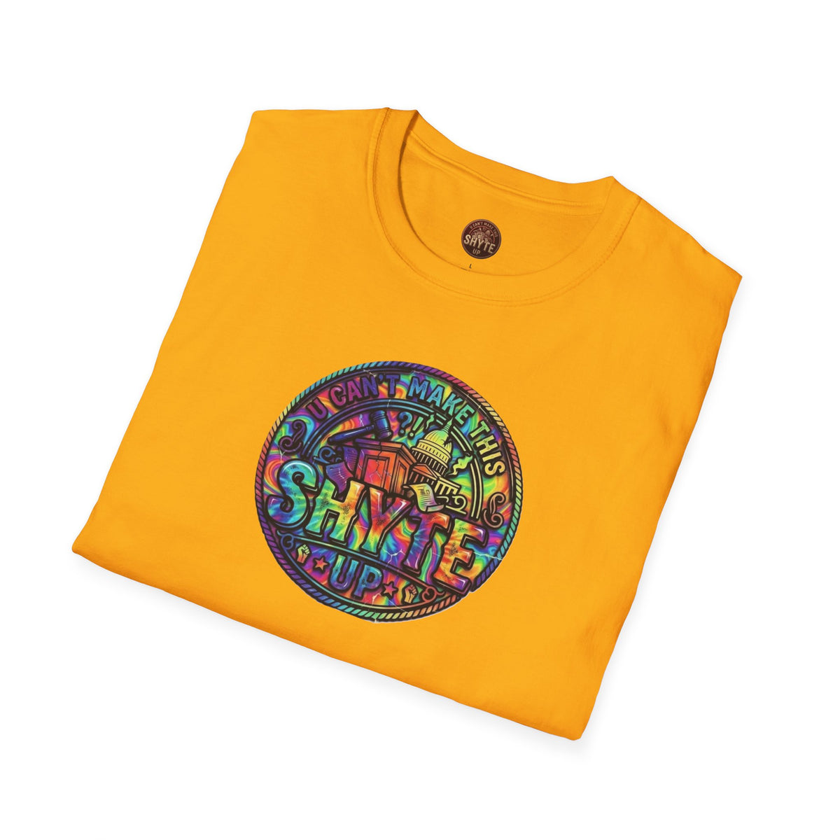 T-Shirt - Patio U Cyaan Mek Dis Shyte Up - Bubble Graffiti -  Unisex Softstyle
