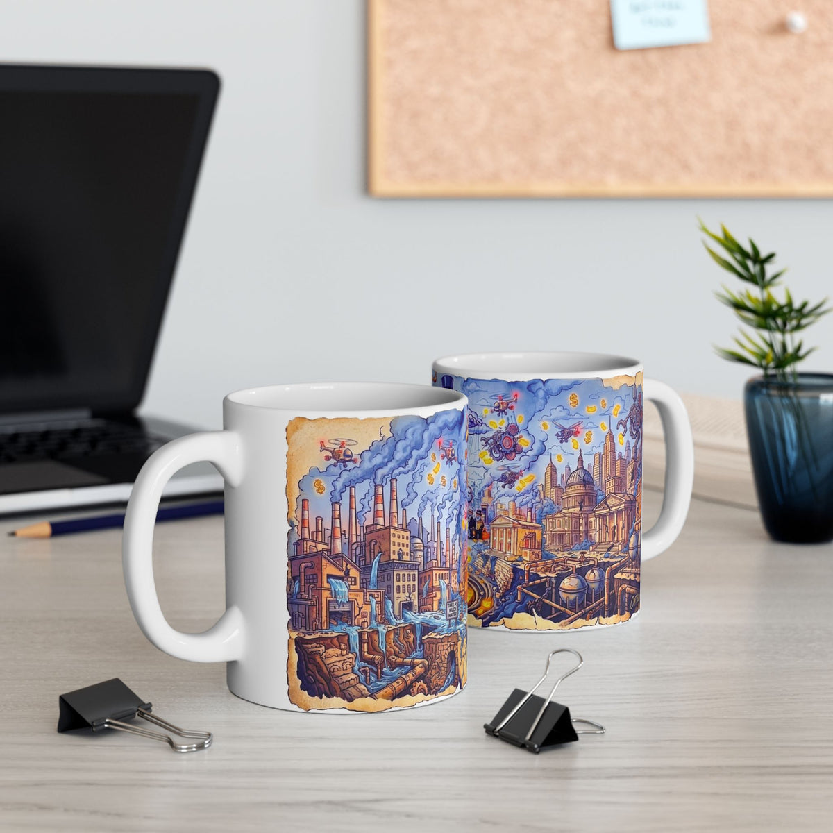 Mug - AI Future Greed - Ceramic Mug, (11oz, 15oz)