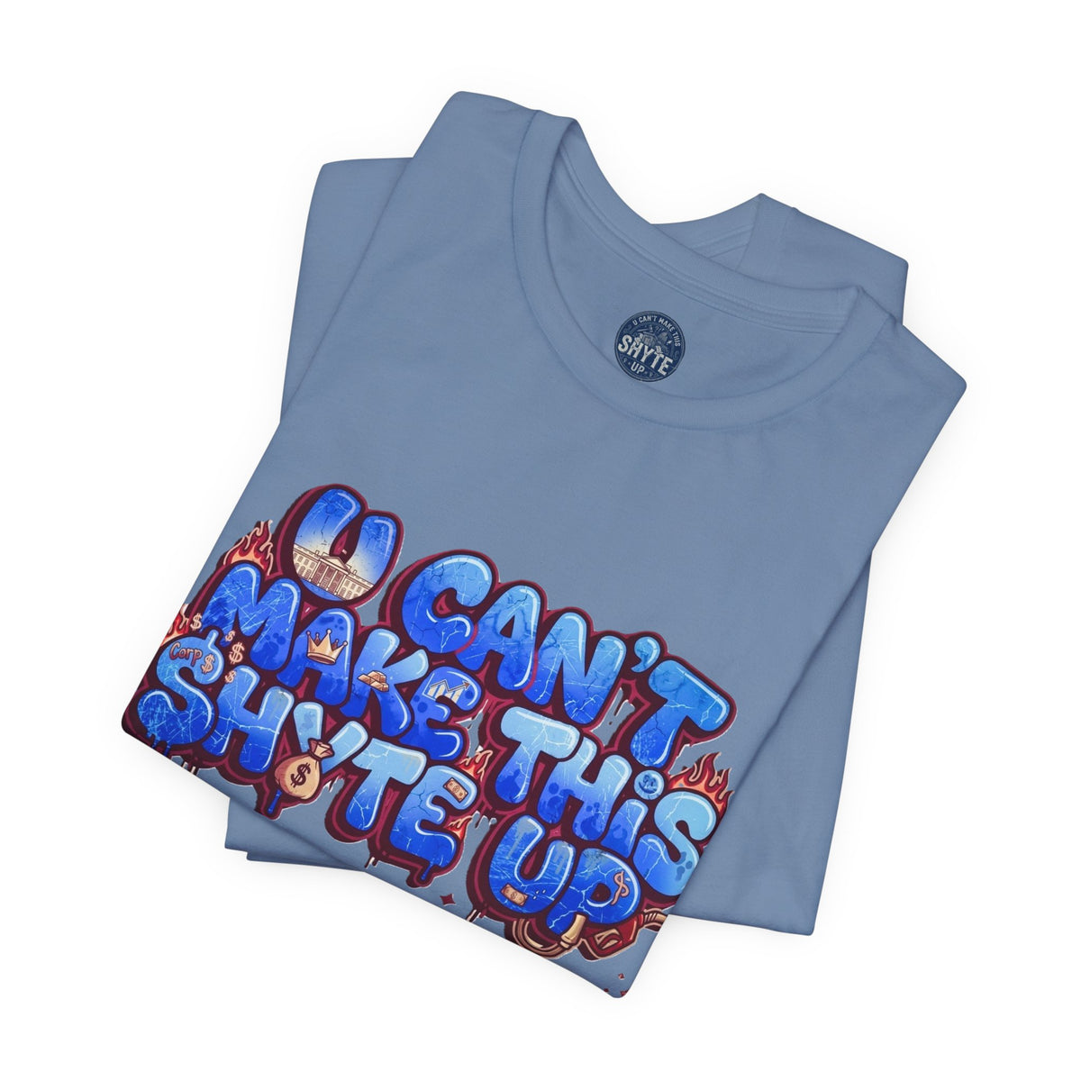 T-Shirt - Blue Satire - Unisex Jersey Short Sleeve Tee
