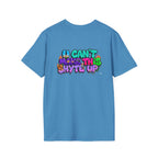 T-Shirt -U Cant Make This Shyte Up - NEON Bright Graffiti Satire - Unisex Softstyle