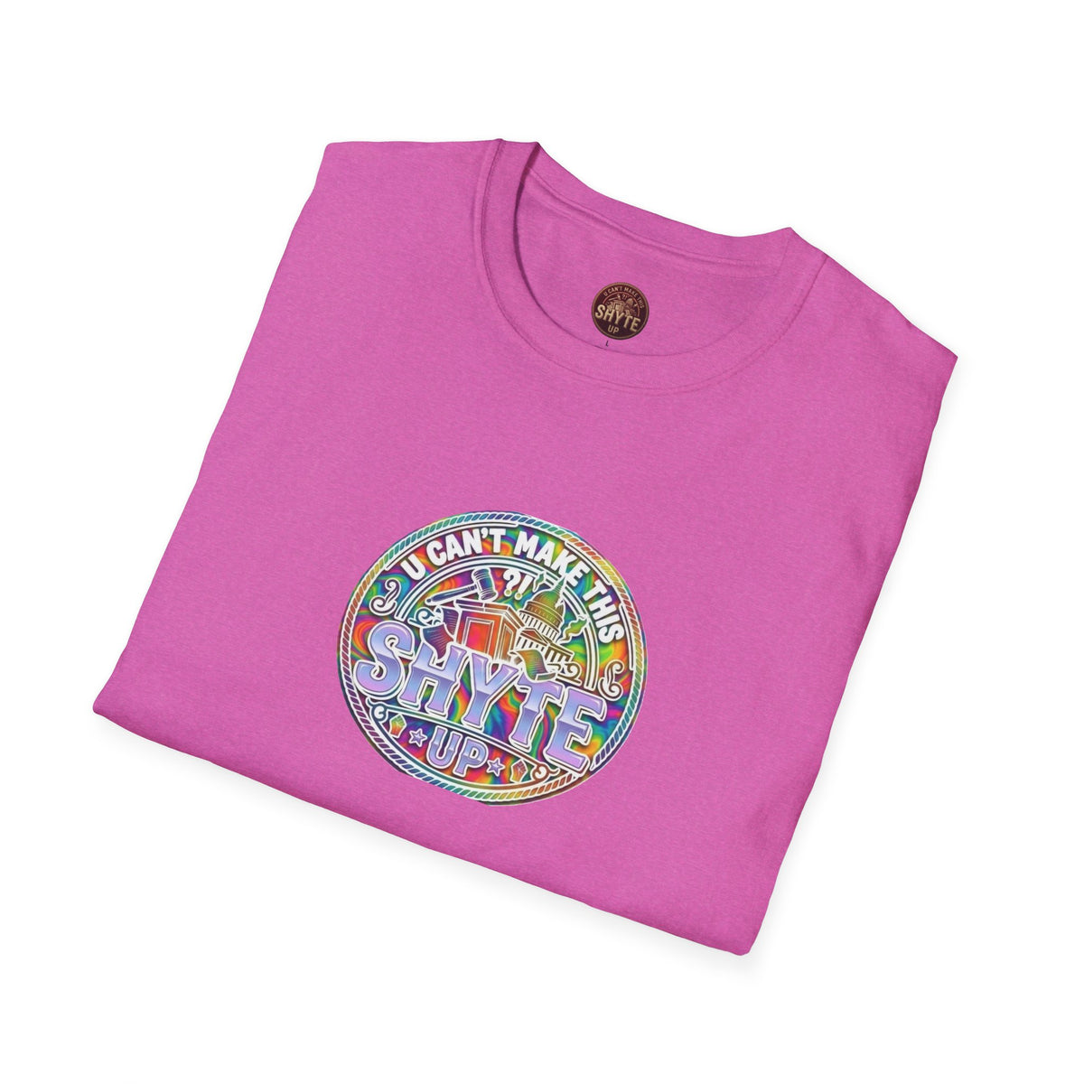 T-Shirt - Patios - Yu Cyaan Mek Dis Shyte Up!- Bubble Graffiti - Unisex Softstyle T-Shirt