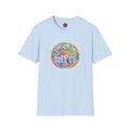T-Shirt - U Cant Make This Shyte Up -  Psychedelic Logo Bubble Graffiti Satire-  Unisex Softstyle