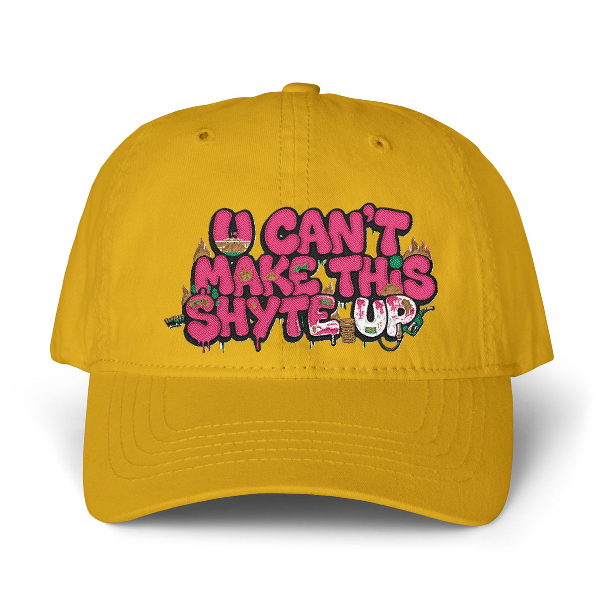 Cap  - Pinkalicious - Women's Pigment-Dyed Cap with Fashion Undervisor (Embroidery)