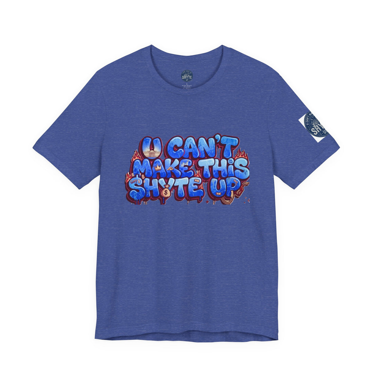 T-Shirt - Blue Satire - Unisex Jersey Short Sleeve Tee
