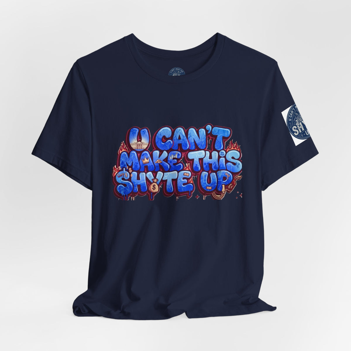 T-Shirt - Blue Satire - Unisex Jersey Short Sleeve Tee