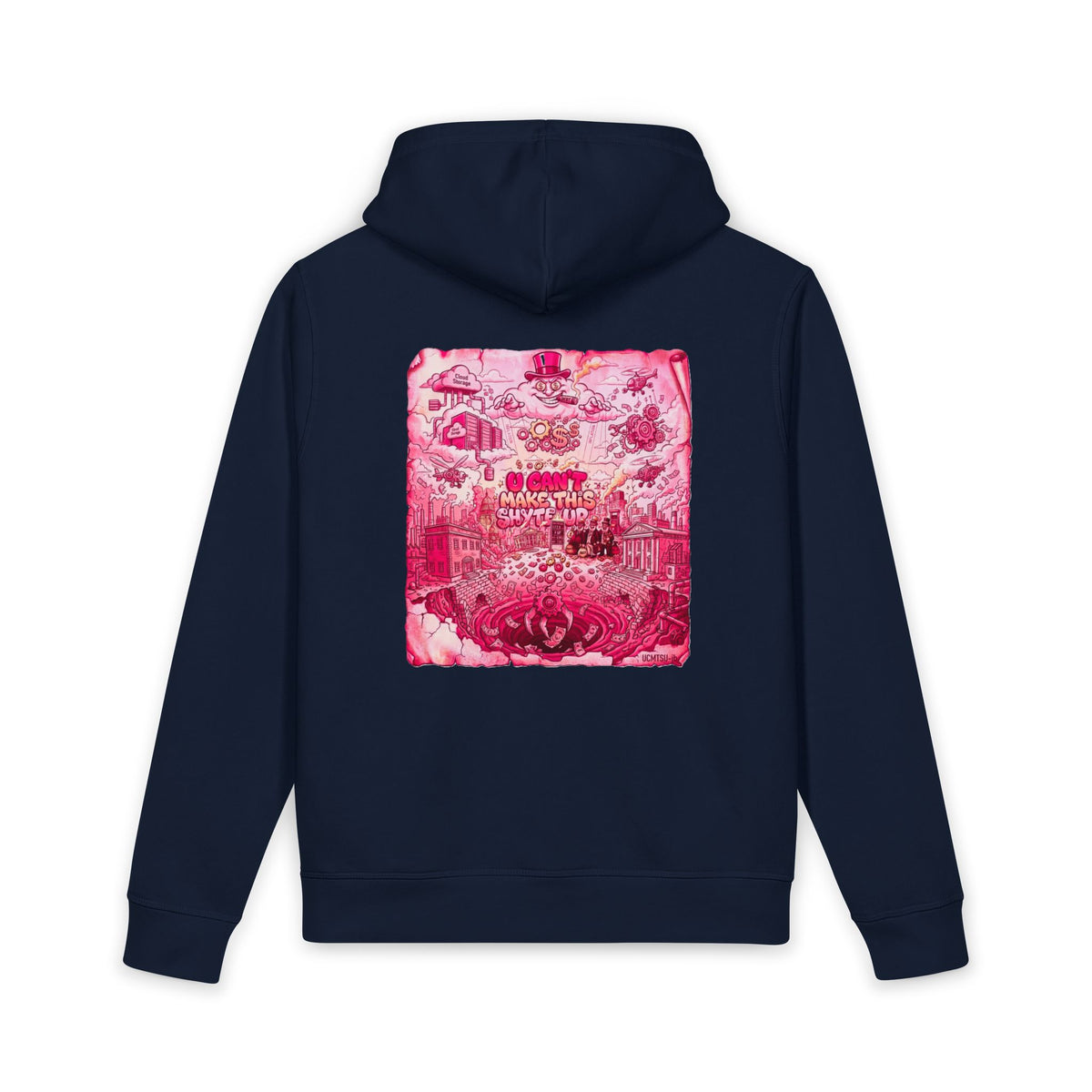 Hoodie - Bubbalicious Pink Unisex Organic Side Pocket Sounder Hoodie