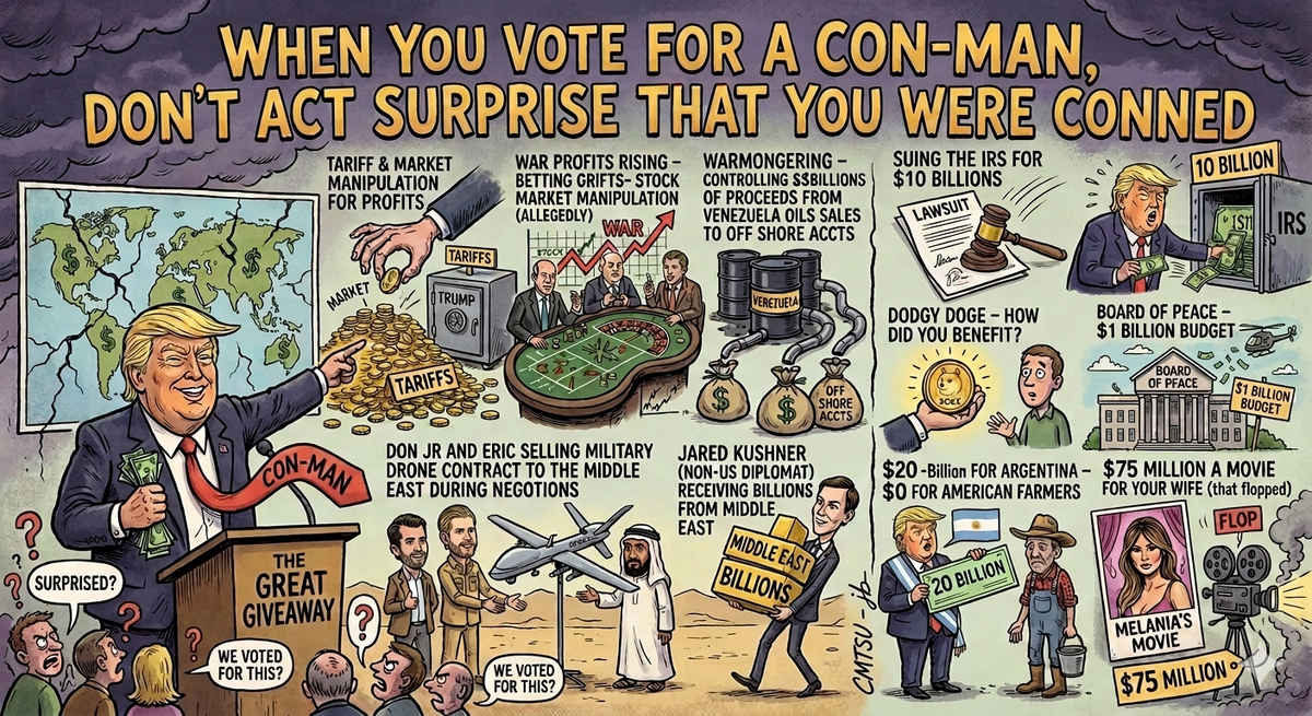 CON MAN  -U Can't Make This Shyte Up -VOTE LIKE YOUR LIFE DEPENDS ON IT